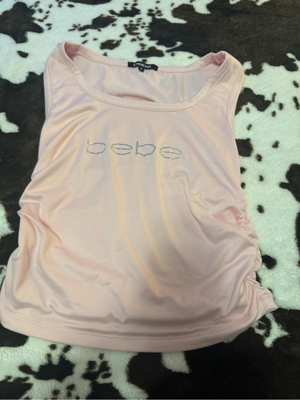 bebe Light Pink Scoop Neck Tank